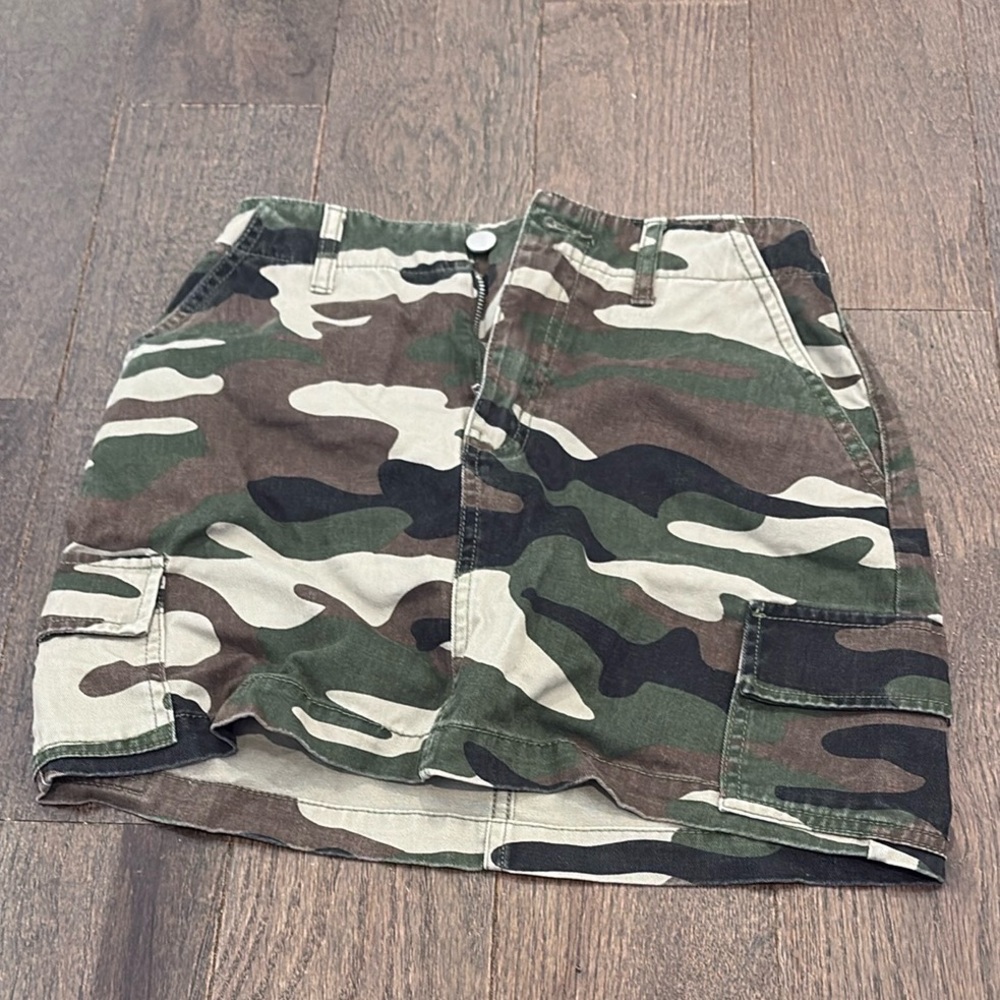 Forever 21 Camo A-Line Skirt